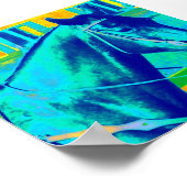 Kleurrijke Westerne paarden Poster (Hoek)