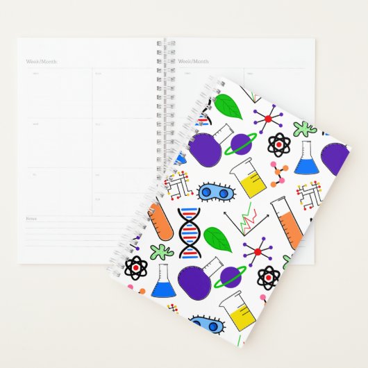 kleurrijke wetenschapsplanner planner (Display)