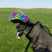 kleurrijke weven golfheadcover (Insitu)