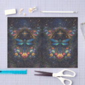 Kleurrijke Whimsical Boho Libelle Decoupage Tissuepapier (Craft)