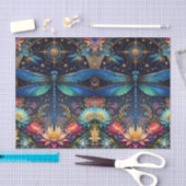 Kleurrijke Whimsical Boho Libelle Decoupage Tissuepapier (Craft)
