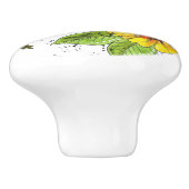 Kleurrijke Whimsical Flower Garden Keramische Knop (Zijkant)