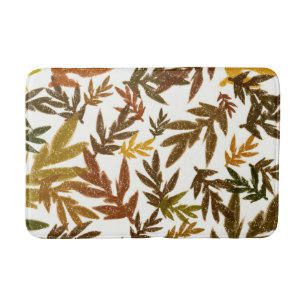 Kleurrijke Whimsical Herfst Herfst Landelijke Blad Badmat
