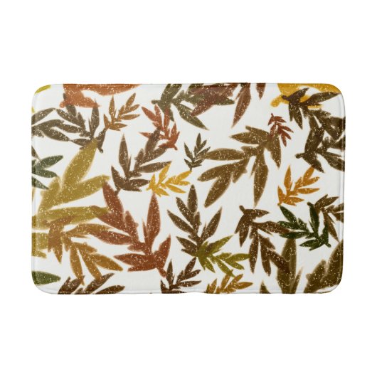 Kleurrijke Whimsical Herfst Herfst Landelijke Blad Badmat (Voorkant)