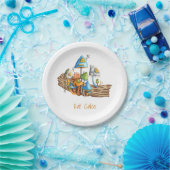 Kleurrijke Whimsical Mushroom Village Housewarming Papieren Bordje (Feest)