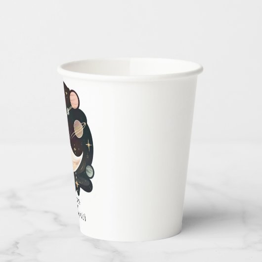 Kleurrijke Whimsical Stars Baby shower Papieren Bekers (Links)