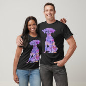Kleurrijke Whippet T-shirt (Unisex)
