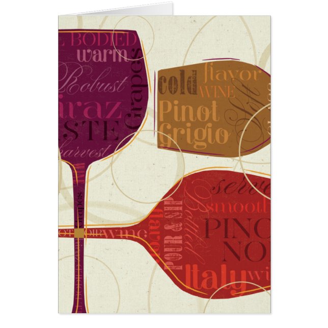 Kleurrijke wijn (Voorkant)