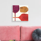 Kleurrijke wijn canvas afdruk (Insitu (Woonkamer))