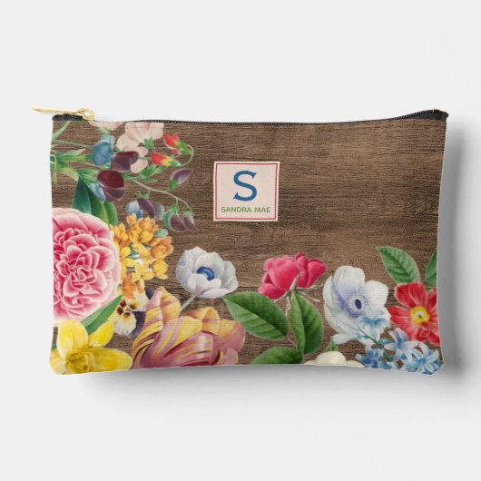Kleurrijke Wildbloemen bloemenboeket kunst patroon Etui (Voorkant)