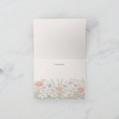 Kleurrijke Wildbloemen Dank u kaart (Binnen)