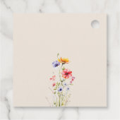 Kleurrijke Wildbloemen Elegante bruiloft dank u Bedankjes Labels (Achterkant)