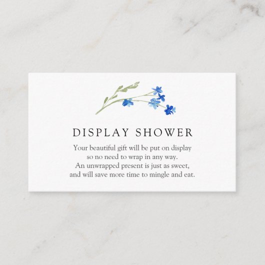 Kleurrijke Wildbloemen — Kaart met Shower Enclosur (Voorkant)