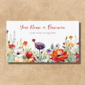 Kleurrijke Wildbloemen Levendige bloementuin Bloem Visitekaartje