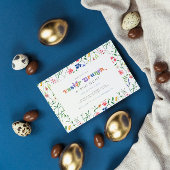 Kleurrijke Wildbloemen Paasbrunch & Eierjacht Kaart