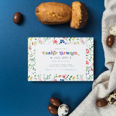 Kleurrijke Wildbloemen Paasbrunch & Eierjacht Kaart