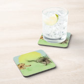 Kleurrijke wilddierenkast, 6 plastic Onderzetters (Rechterzijde)