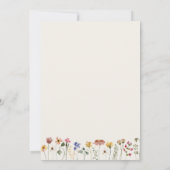 Kleurrijke wilde bloem | Beige Let's Celebrate Kaart (Achterkant)