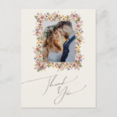 Kleurrijke wilde bloem | Beige Meadow Foto: Dank u Briefkaart (Voorkant)