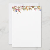 Kleurrijke wilde bloem | Beweerde foto slaat de da Save The Date (Achterkant)