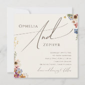 Kleurrijke wilde bloem | Bijkomende weddenschappen Kaart (Voorkant)