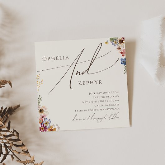 Kleurrijke wilde bloem | Bijkomende weddenschappen Kaart