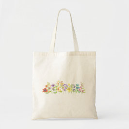 Kleurrijke Wilde Bloem Bloemstuk  Tote Bag