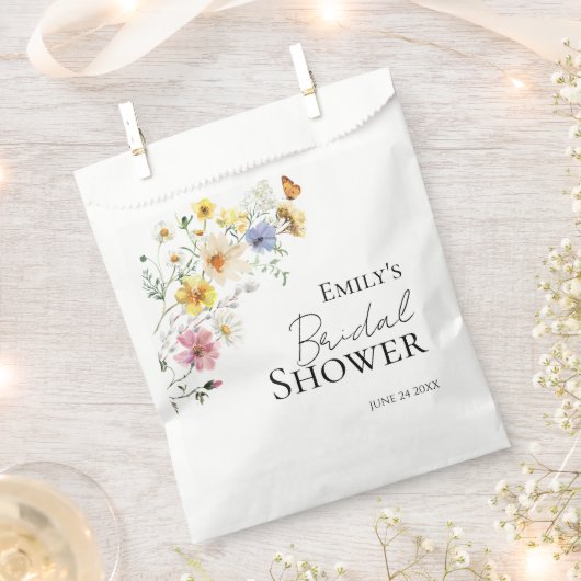 Kleurrijke Wilde Bloem Boho Bruidsfeest Bedankt Bedankzakje (Geknipt)