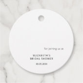 Kleurrijke wilde bloem bruiloft bedankjes labels (Voorkant)