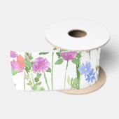 Kleurrijke wilde bloem cadeau satijnen lint (Spoel)