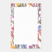 Kleurrijke Wilde Bloem Dagelijkse Sticky Post-it® Notes (Voorkant)