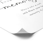 Kleurrijke wilde bloem "Deel je favoriete herinner Poster (Hoek)