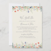 Kleurrijke wilde bloem doen we nog steeds gelofte kaart (Voorkant)