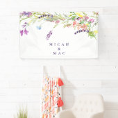 Kleurrijke wilde bloem en lavender spandoek (Insitu)