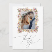 Kleurrijke wilde bloem | Foto van Meadow Flat Bedankkaart (Voorkant)