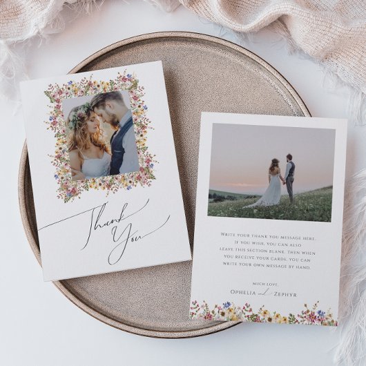 Kleurrijke wilde bloem | Foto van Meadow Flat Bedankkaart