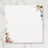 Kleurrijke wilde bloem | Garden Hartelijk dank Bedankjes Labels (Achterkant)