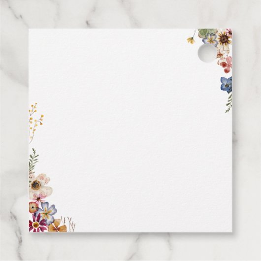 Kleurrijke wilde bloem | Garden Hartelijk dank Bedankjes Labels (Achterkant)