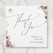 Kleurrijke wilde bloem | Garden Hartelijk dank Bedankjes Labels (Voorkant)