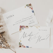 Kleurrijke wilde bloem | Garden Matron of Honor Ka Kaart