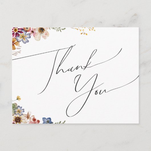 Kleurrijke wilde bloem | Garden Weddenschap Hartel Briefkaart (Voorkant)