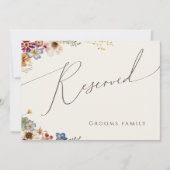 Kleurrijke wilde bloem | Gereserveerd beige teken (Voorkant)