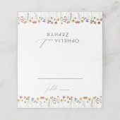 Kleurrijke wilde bloem | Gevouwen Plaatskaartje (Buitenkant ongevouwen)