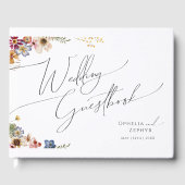 Kleurrijke wilde bloem | Guestbook voor weduwen Gastenboek (Voorkant)