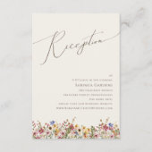 Kleurrijke wilde bloem | Kaart voor het ontvangen  (Voorkant)