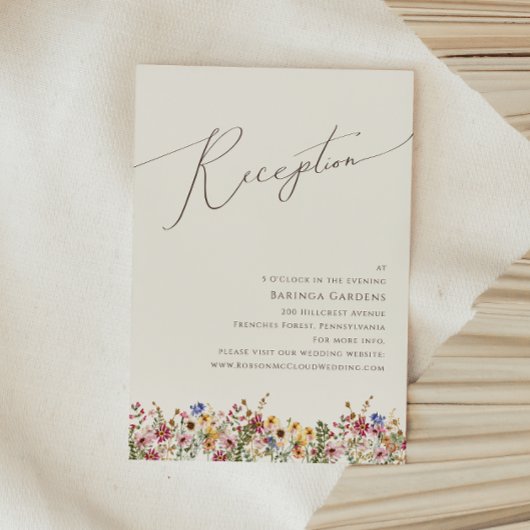 Kleurrijke wilde bloem | Kaart voor het ontvangen 