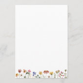 Kleurrijke wilde bloem | Kaart voor huwelijksadvie (Achterkant)