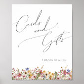 Kleurrijke wilde bloem | Kaarten en cadeaubonnen Poster (Voorkant)