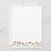 Kleurrijke wilde bloem | Laten we vieren Kaart (Achterkant)