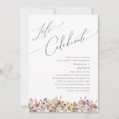 Kleurrijke wilde bloem | Meadow Let's Celebrate Kaart (Voorkant)